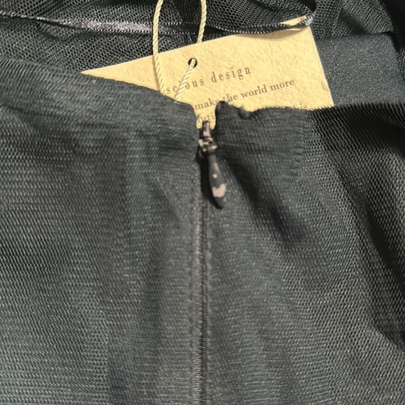 ANAYA WITH LOVE Tulle Plunge V Neck Maxi size 2 Navy Bridesmaid Wedding Formal - Picture 14 of 14